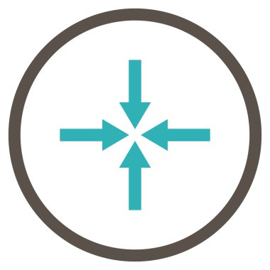 Etkisi oklar düz vektör simgesi