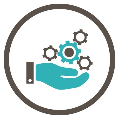 Mekanik Servisi düz vektör simgesi