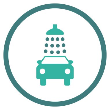 Araba Yıkama Düz Vektör Simgesi