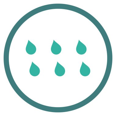 Damla düz vektör simgesi