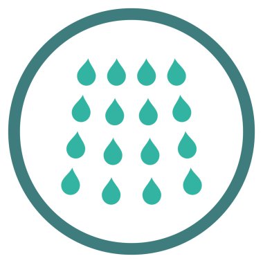 Damla düz vektör simgesi