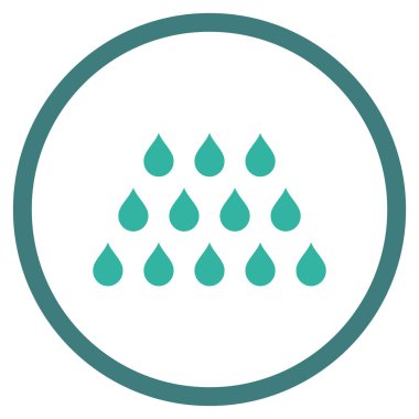 Damla düz vektör simgesi