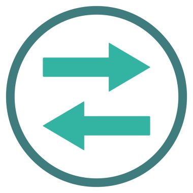 Yatay Çevir okları vektör simge düz