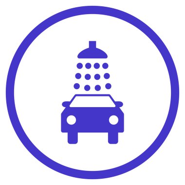 Araba Yıkama Düz Vektör Simgesi