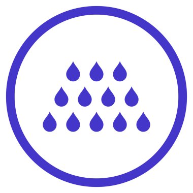 Damla düz vektör simgesi