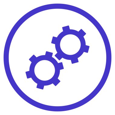 dişliler düz vektör simgesi