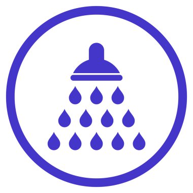 Duş düz vektör simgesi