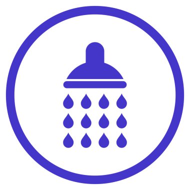 Duş düz vektör simgesi