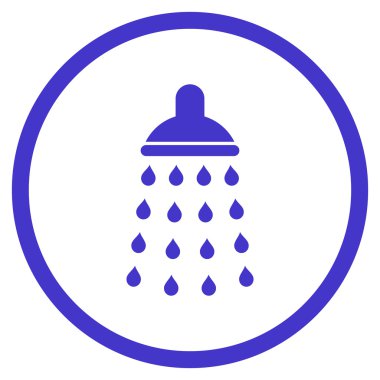 Duş düz vektör simgesi