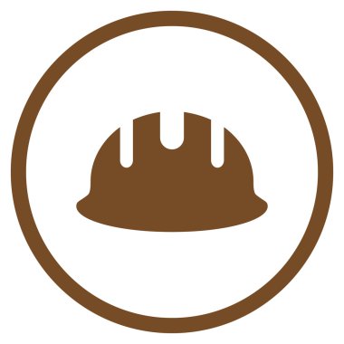 Oluşturucu işçisi düz vektör simgesi