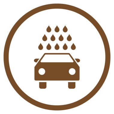 Araba Yıkama Düz Vektör Simgesi