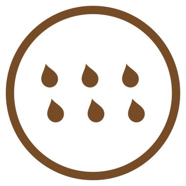 Damla düz vektör simgesi