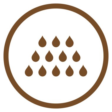 Damla düz vektör simgesi