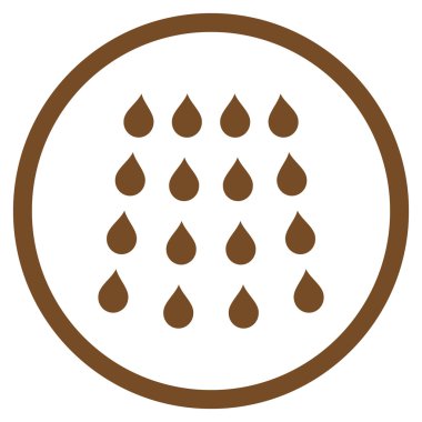 Damla düz vektör simgesi