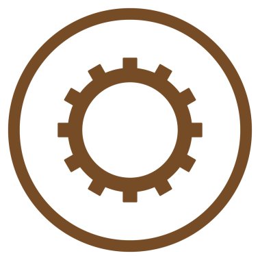 dişli düz vektör simgesi