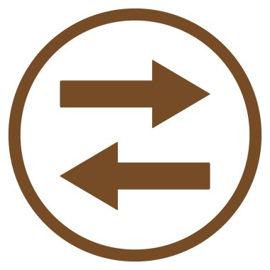 Yatay Çevir okları vektör simge düz