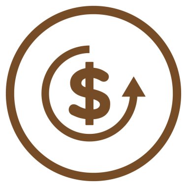 Düz vektör simge iade