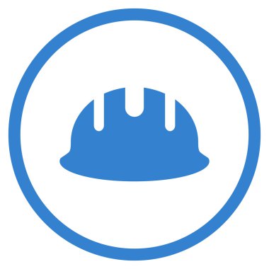 Oluşturucu işçisi düz vektör simgesi