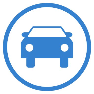 Otomobil Düz Vektör Simgesi