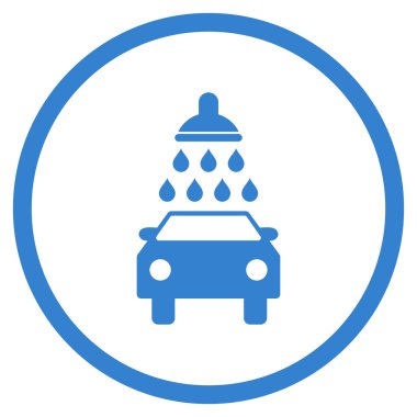 Araba Yıkama Düz Vektör Simgesi