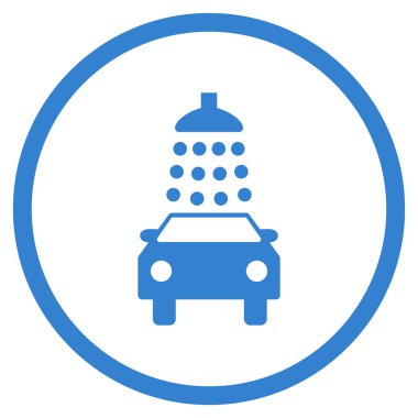 Araba Yıkama Düz Vektör Simgesi