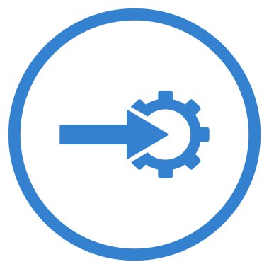 COG Tümleştirme düz vektör simgesi