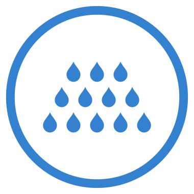 Damla düz vektör simgesi