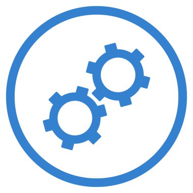 dişliler düz vektör simgesi