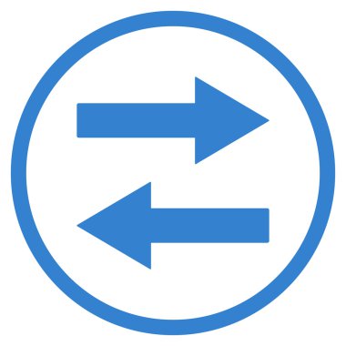 Yatay Çevir okları vektör simge düz