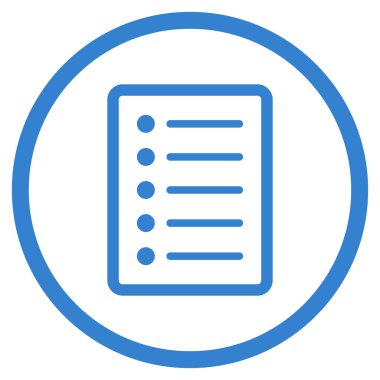 Liste sayfa düz vektör simgesi