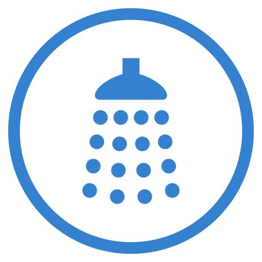 Duş düz vektör simgesi