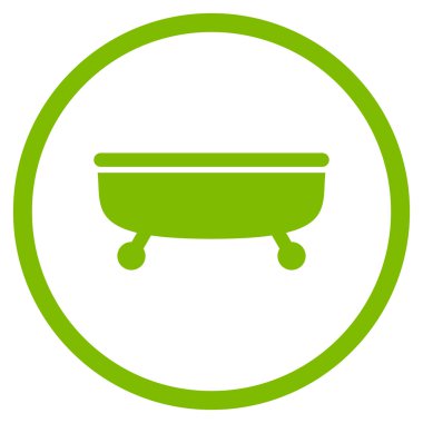 Küvet Düz Vektör Simgesi