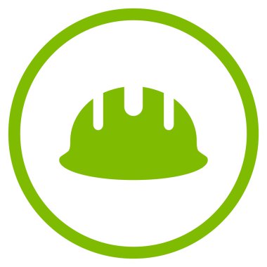 Oluşturucu işçisi düz vektör simgesi