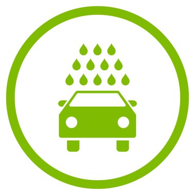 Araba Yıkama Düz Vektör Simgesi