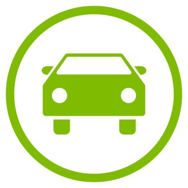 Otomobil Düz Vektör Simgesi