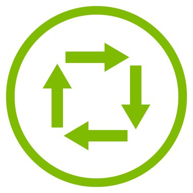 Dolaşım oklar düz vektör simgesi