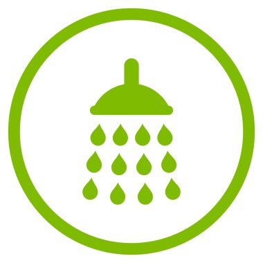 Duş düz vektör simgesi