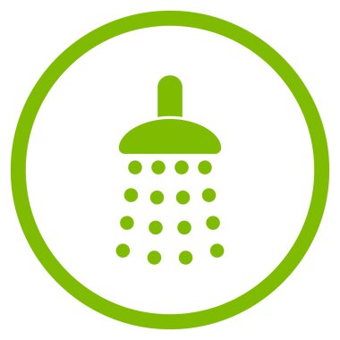 Duş düz vektör simgesi