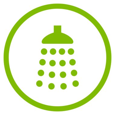 Duş düz vektör simgesi