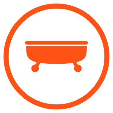 Küvet Düz Vektör Simgesi