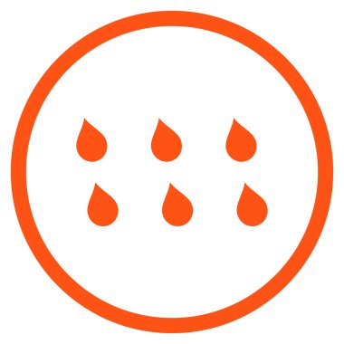 Damla düz vektör simgesi