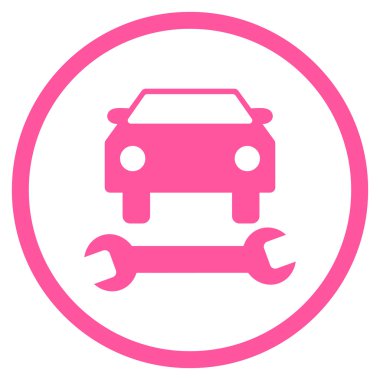 Araba tamir düz vektör simgesi