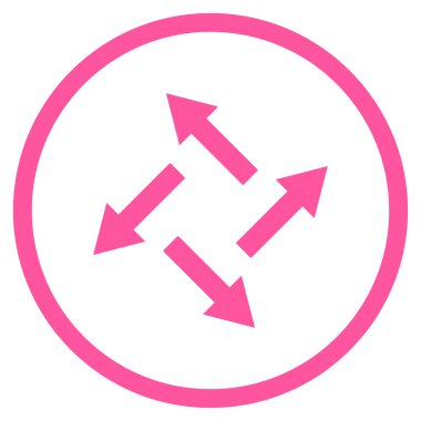 Santrifüj oklar düz vektör simgesi