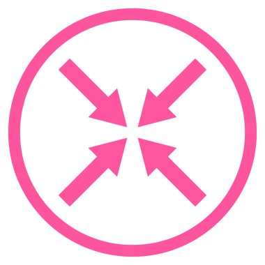 Merkezi oklar düz vektör simgesi