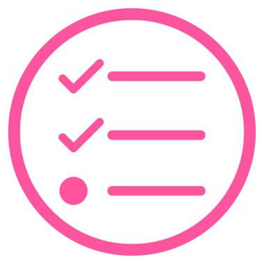 Kontrol Listesi Düz Vektör Simgesi