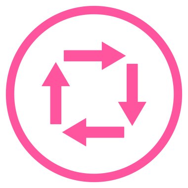 Dolaşım oklar düz vektör simgesi