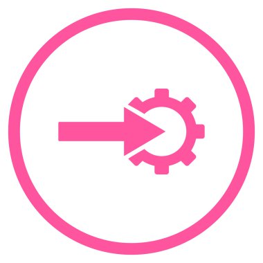 COG Tümleştirme düz vektör simgesi