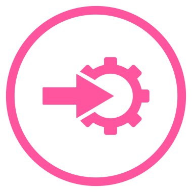 COG Tümleştirme düz vektör simgesi