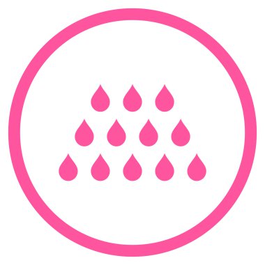 Damla düz vektör simgesi