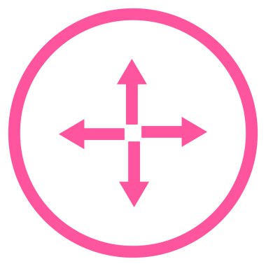 Oklar düz vektör simgesini genişletin